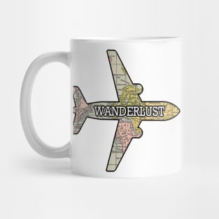 Wanderlust Airplane Mug